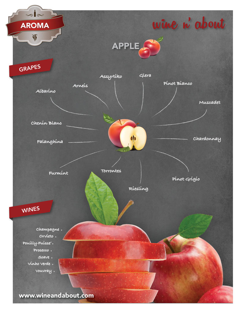 apple wine aroma infographic